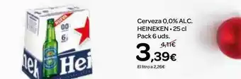 Dialprix Cerveza 0,0% Alc. Heineken oferta