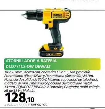 Coferdroza Atornillador A Bateria Dcd 771c2 Qw Dewalt oferta