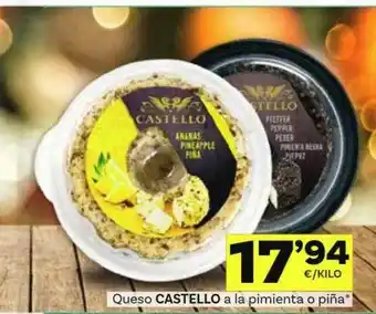 Supermercados Dani Queso Castello A La Pimiente O Piña oferta