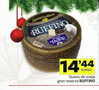Supermercados Dani Queso De Oveja Gran Reserva Ruffino oferta