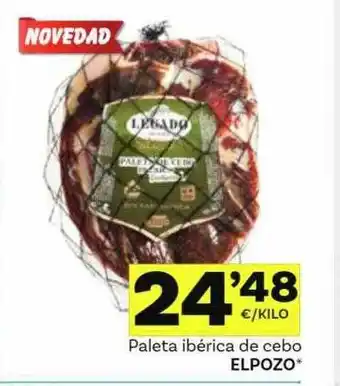 Supermercados Dani Paleta Ibérica De Cebo Elpozo oferta