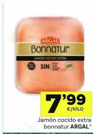 Supermercados Dani Jamón Cocido Extra Bonanture Argal oferta