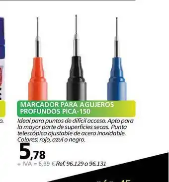 Coferdroza Marcador Para Agujeros Profundos Pica 150 oferta