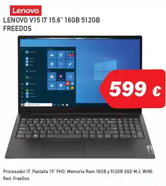 Microsshop LENOVO v15 17 15.6" 16gb 512gb freedos oferta