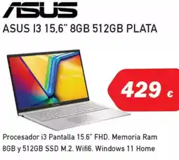 Microsshop ASUS 13 15,6" 8gb 512gb plata oferta