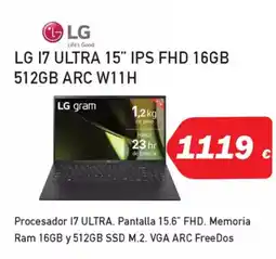 Microsshop LG 17 ultra 15" ips fhd 16gb 512gb arc w11h oferta