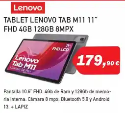 Microsshop LENOVO Tablet tab m11 11" fhd 4gb 128gb 8mpx oferta