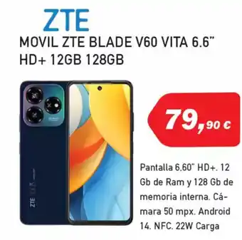 Microsshop ZTE Movil zte blade v60 vita 6.6" hd+ 12gb 128gb oferta