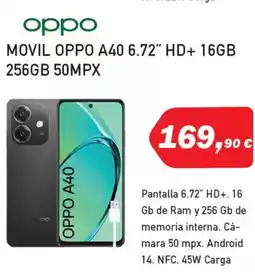 Microsshop OPPO Movil a40 6.72" hd+ 16gb 256gb 50mpx oferta