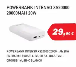 Microsshop Powerbank intenso xs20000 20000mah 20w oferta