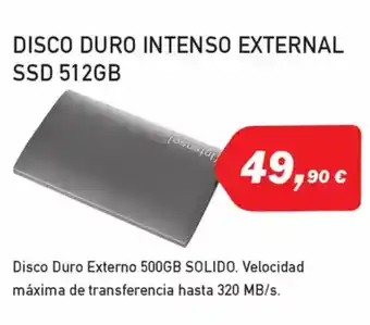 Microsshop Disco duro intenso external ssd 512gb oferta