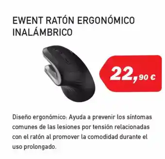 Microsshop Ewent ratón ergonómico inalámbrico oferta