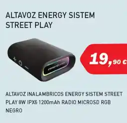 Microsshop Altavoz energy sistem street play oferta