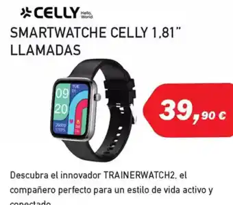 Microsshop CELLY Smartwatche celly 1,81” llamadas oferta