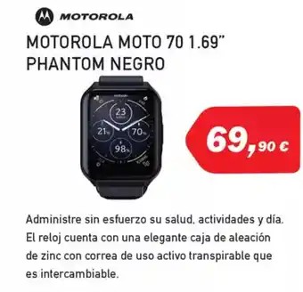 Microsshop MOTOROLA moto 70 1.69″ phantom negro oferta