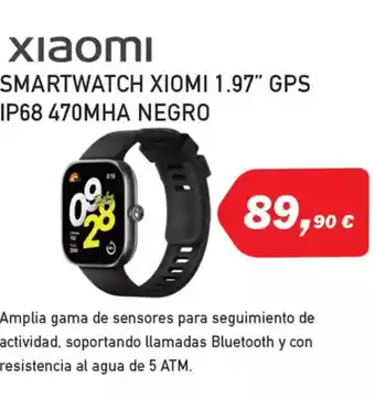 Microsshop XIAOMI Smartwatch 1.97" gps ip68 470mha negro oferta