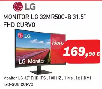 Microsshop LG Monitor 32mr50c-b 31.5" fhd curvo oferta