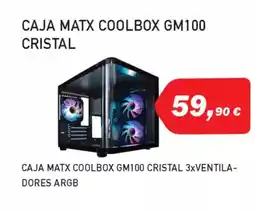 Microsshop Caja matx coolbox gm100 cristal oferta