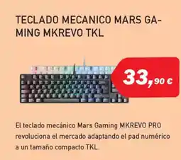 Microsshop MARS GAMING Teclado mecanico ming mkrevo tkl oferta