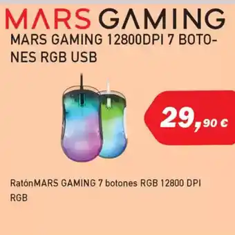 Microsshop MARS GAMING 12800dpi 7 boto- nes rgb usb oferta