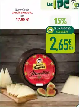 Masymas GARCÍA BAQUERO Queso Curado oferta