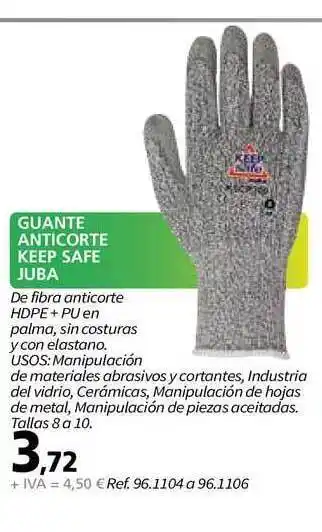 Coferdroza Guante Anticorte Keep Safe Juba oferta