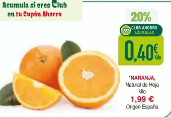 Masymas NARANJA Natural de Hoja oferta