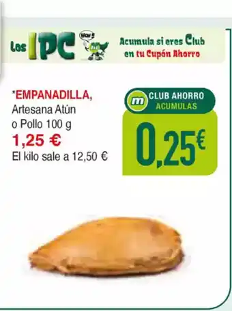 Masymas EMPANADILLA Artesana Atún o Pollo oferta