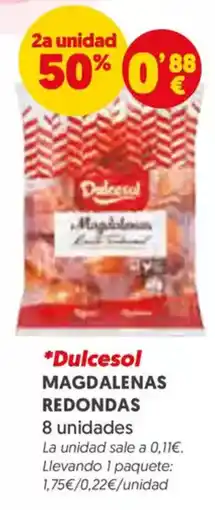 Masymas DULCESOL Magdalenas redondas oferta