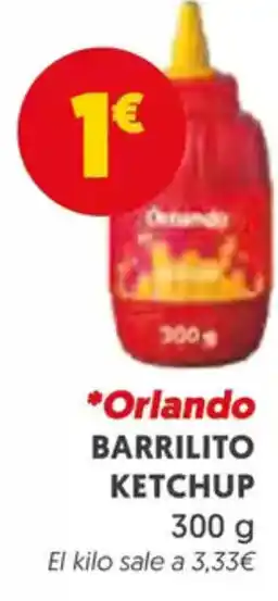 Masymas ORLANDO Barrilito ketchup oferta