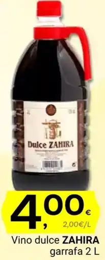 Supermercados Dani ZAHIRA Vino dulce garrafa oferta