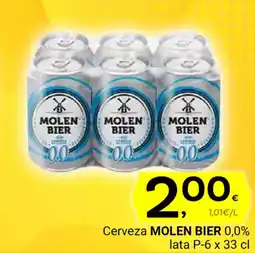 Supermercados Dani MOLEN BIER Cerveza 0,0% oferta