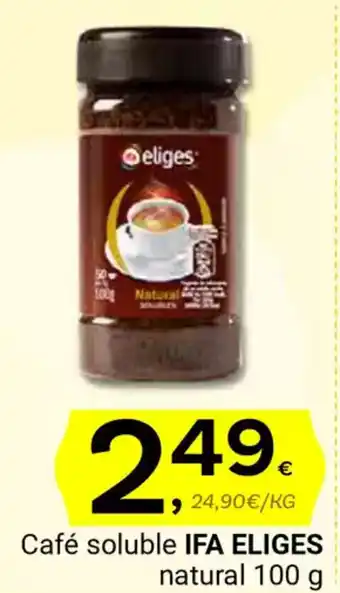 Supermercados Dani IFA ELIGES Café solubl enatural oferta