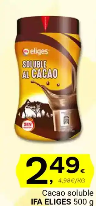 Supermercados Dani IFA ELIGES Cacao soluble oferta