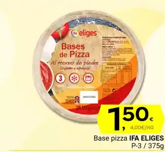 Supermercados Dani IFA ELIGES Base pizza oferta