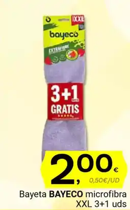 Supermercados Dani BAYECO Bayeta microfibra XXL 3+1 uds oferta