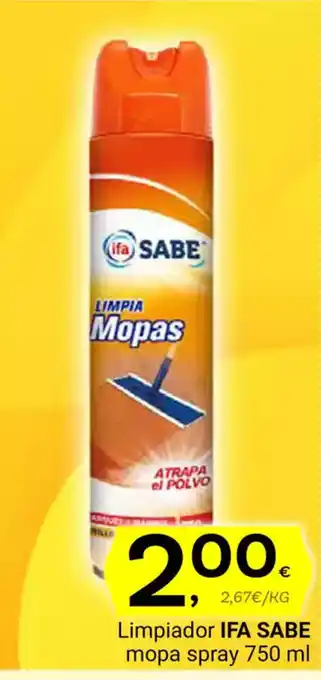 Supermercados Dani IFA SABE Limpiador mopa spray oferta