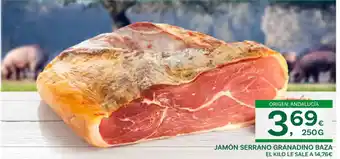 Supermercados Dani Jamón serrano granadino baza oferta