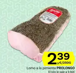 Supermercados Dani PROLONGO Lomo a la pimienta oferta