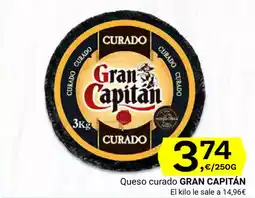 Supermercados Dani GRAN CAPITÁN Queso curado oferta