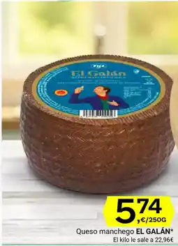 Supermercados Dani EL GALÁN Queso manchego oferta