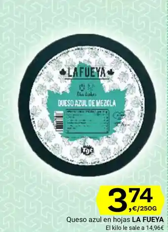 Supermercados Dani LA FUEYA Queso azul en hojas oferta