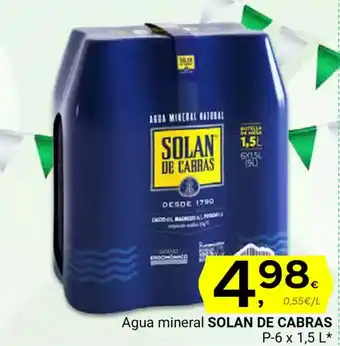 Supermercados Dani SOLAN DE CABRAS Agua mineral oferta