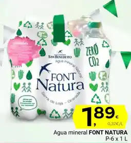 Supermercados Dani FONT NATURA Agua mineral oferta