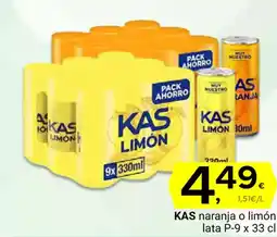 Supermercados Dani KAS naranja o limón oferta