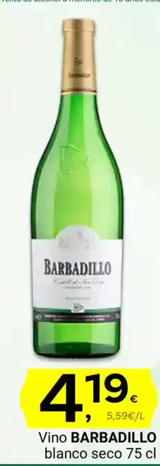 Supermercados Dani BARBADILLO Vino blanco seco oferta