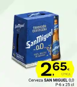 Supermercados Dani SAN MIGUEL Cerveza 0,0 oferta