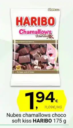 Supermercados Dani HARIBO Nubes chamallows choco soft kiss oferta