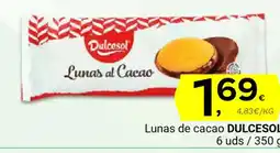 Supermercados Dani DULCESOL Lunas de cacao oferta