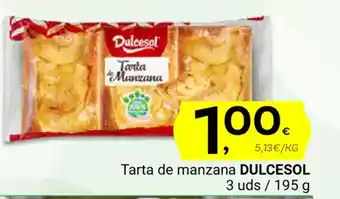 Supermercados Dani DULCESOL Tarta de manzana oferta